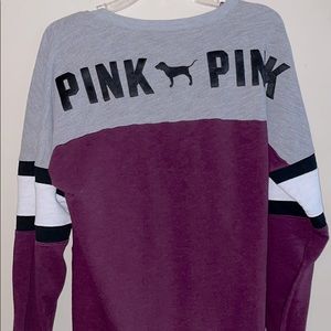 VS Pink long sleeve V neck